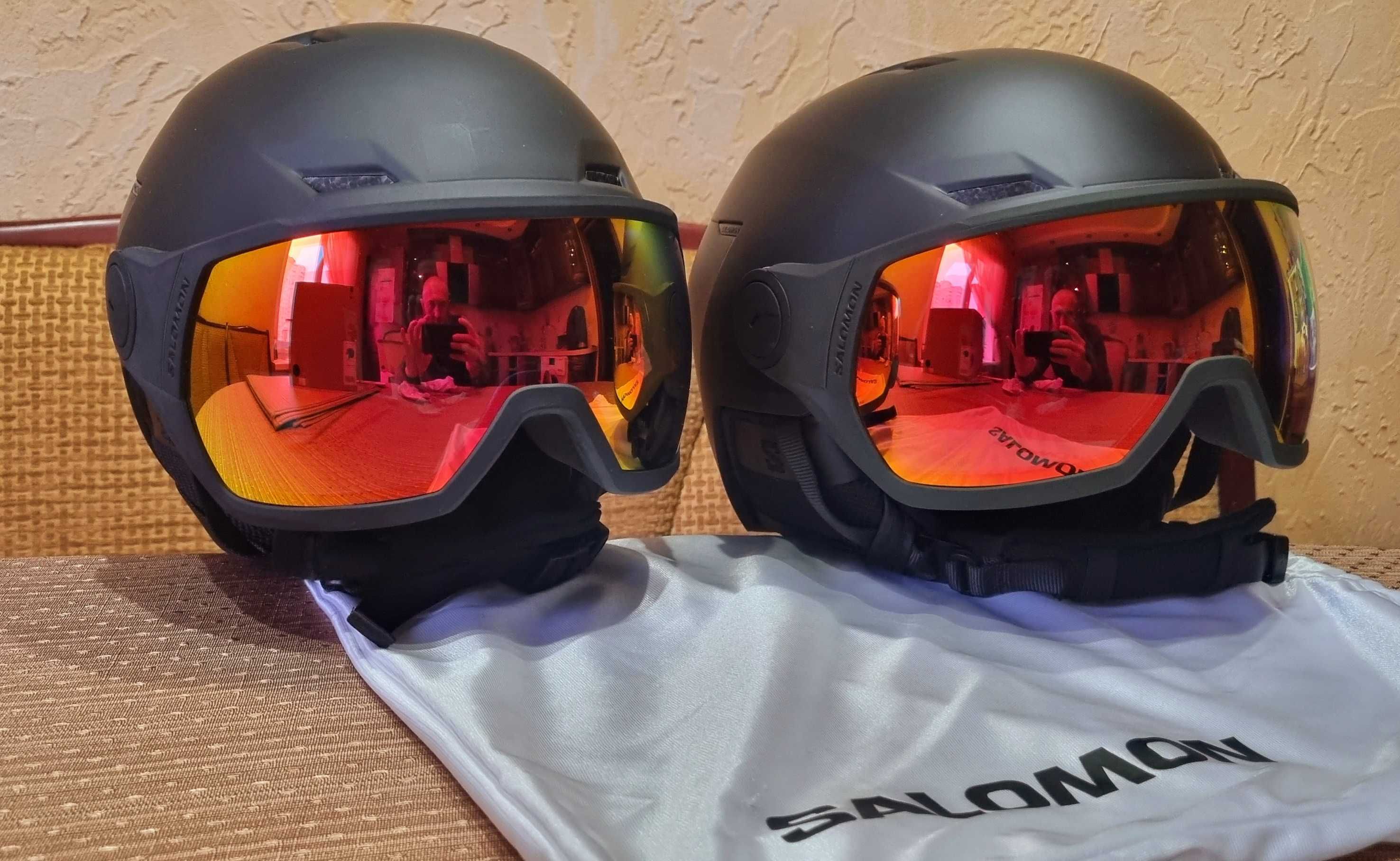 Гірськолижний шолом Salomon Pioneer Lt Visor Photo Black (size L та S)