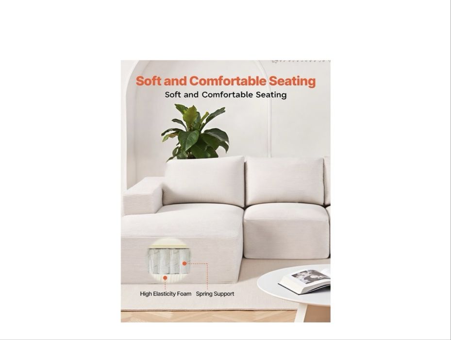 Sofá modular branco novo nunca usado