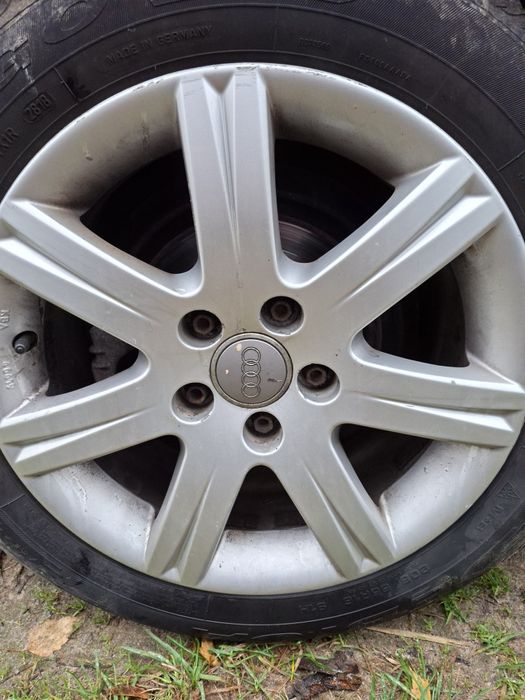 Sprzedam felgi 5x112 audi a4 b7 z oponami letnimi