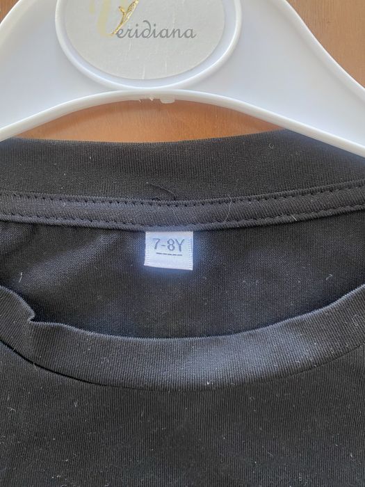 T shirt preta para menina