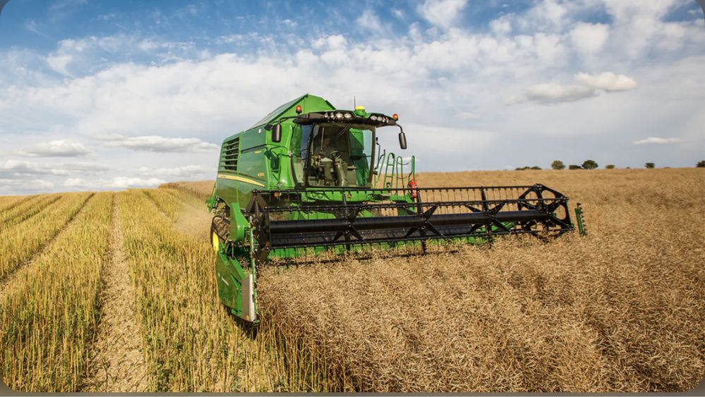 John Deere услуги по уборке ПОДСОЛНУХА И ПШЕНИЦИ, ДИСКОВКА