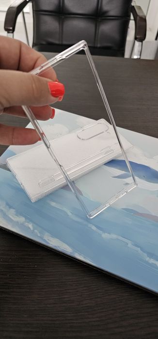 Прозрачный пластиковый чехол Fold 6 с гнездом для ручки