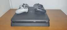 Ps4 1tb + 2 comandos + 4 jogos + gift cards