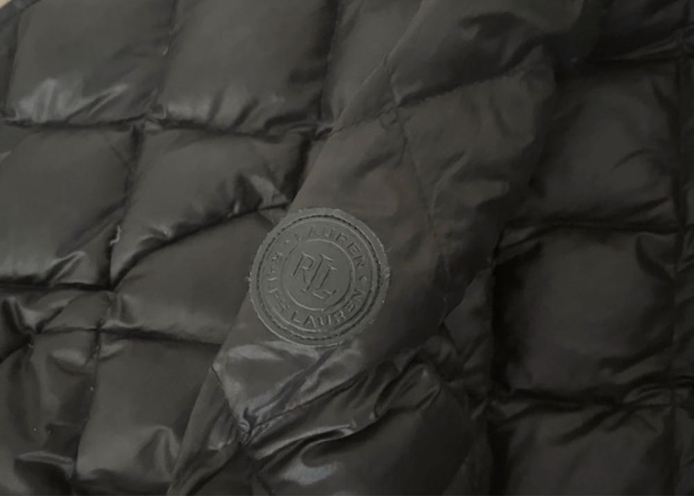 Ralph Lauren Lekka kurtka puchowa z odpinanym kapturem - czarny