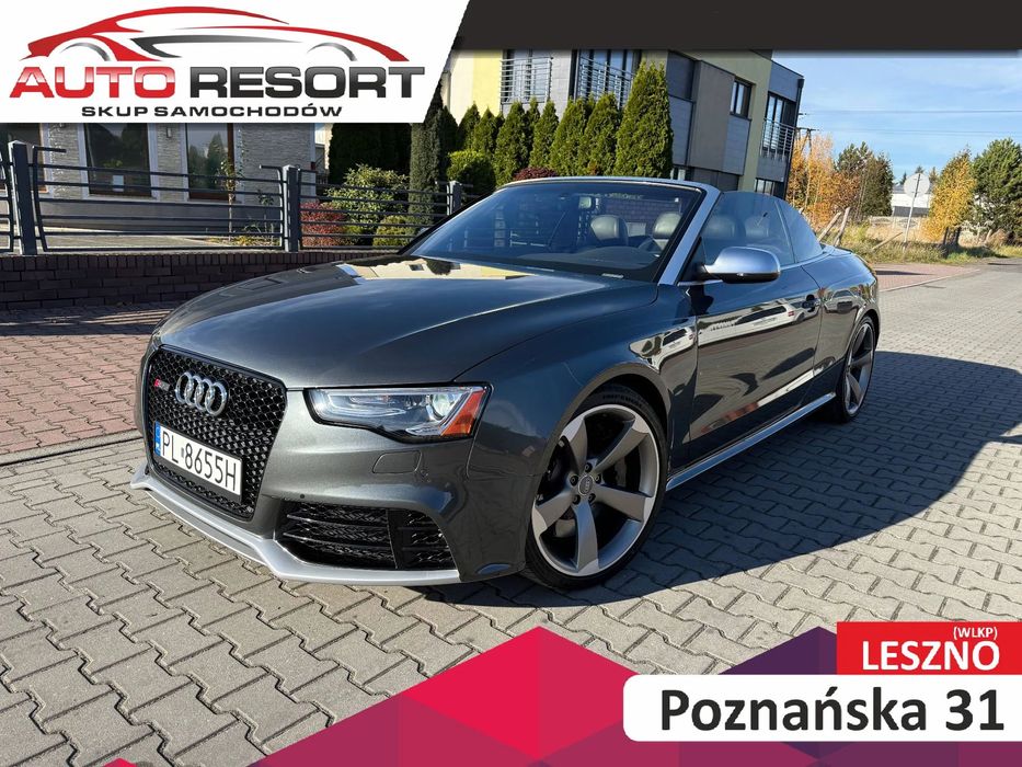 Audi RS5 Cabrio ** Audi RS5 Cabrio 4.2 V8 * 450KM * 2014r * QUATTRO * NAVI * LED  **
