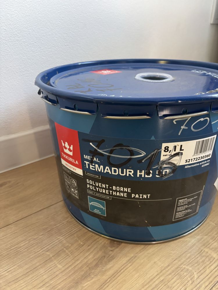 Tikkurila Temadur HB 50 - Farba 8,1L RAL 7016