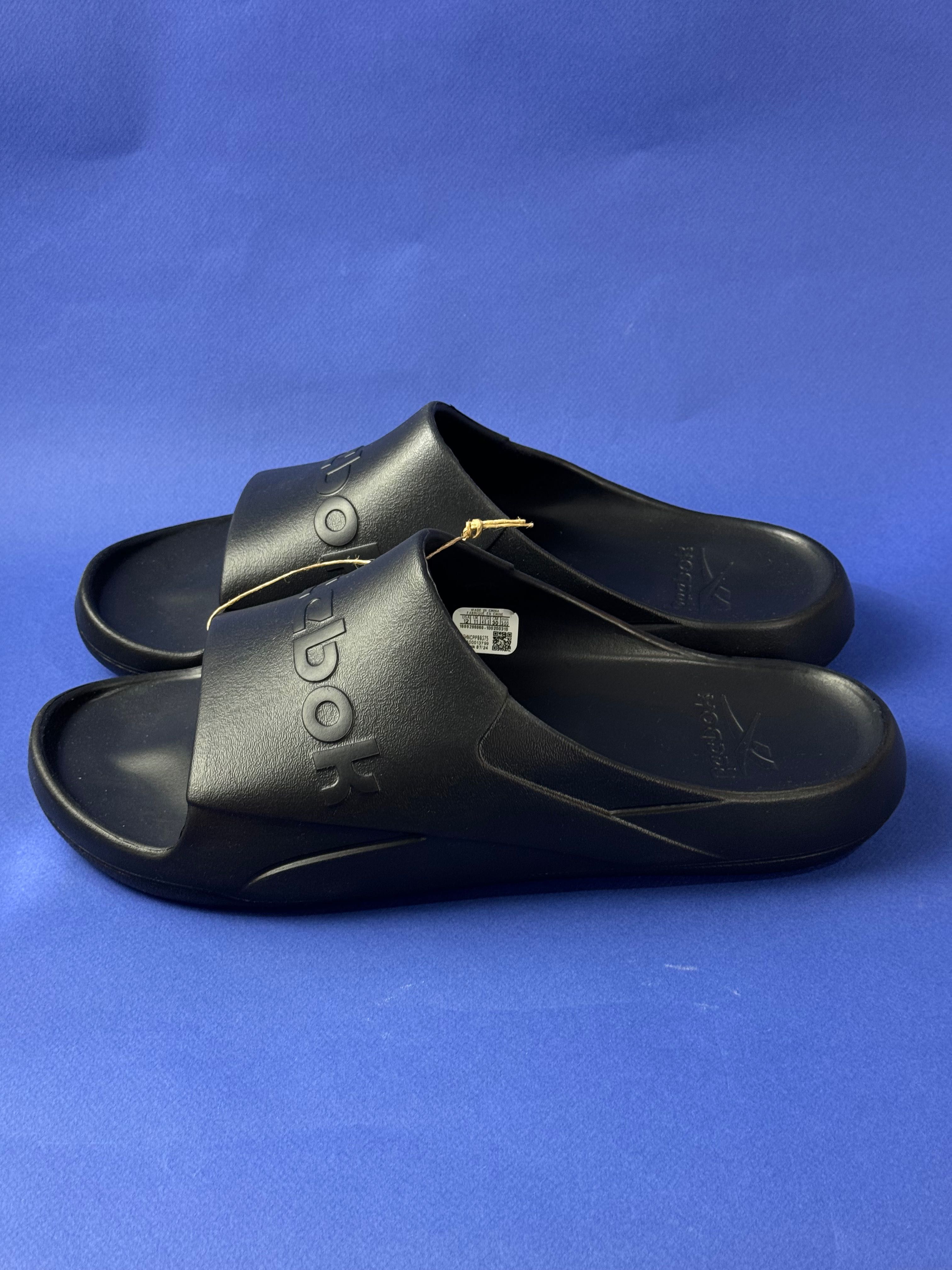 Чоловічі чорні шльопки тапки Reebok Clean Slide 44.5 і 46 розмір