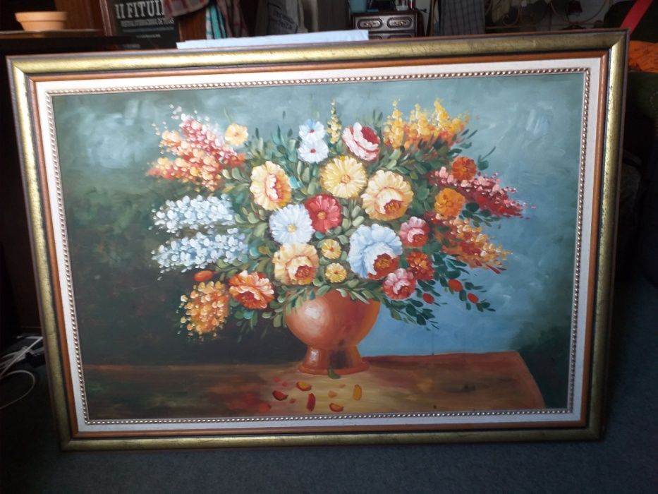 Quadro grande pintado à mão