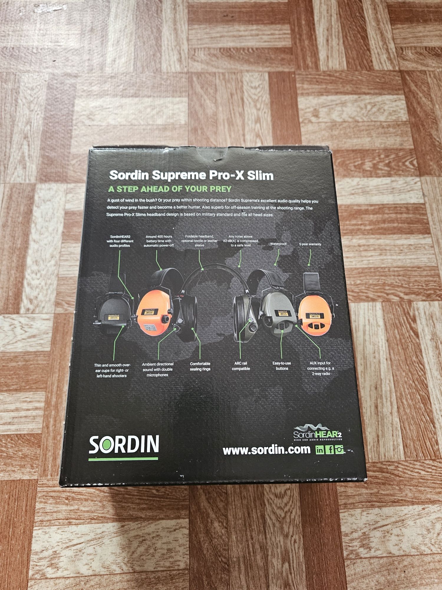 Активні навушники для стрільби Sordin Supreme Pro-X SLIM - олива