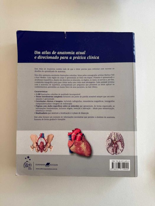 Atlas de Anatomia, de Gilroy, MacPherson e Ross