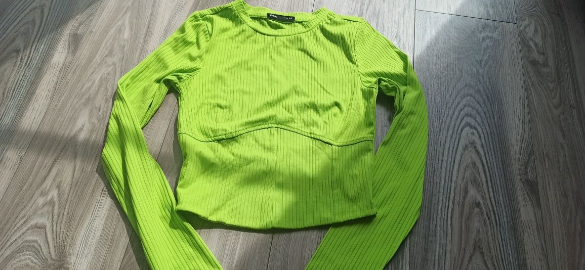 Crop top xs limonka