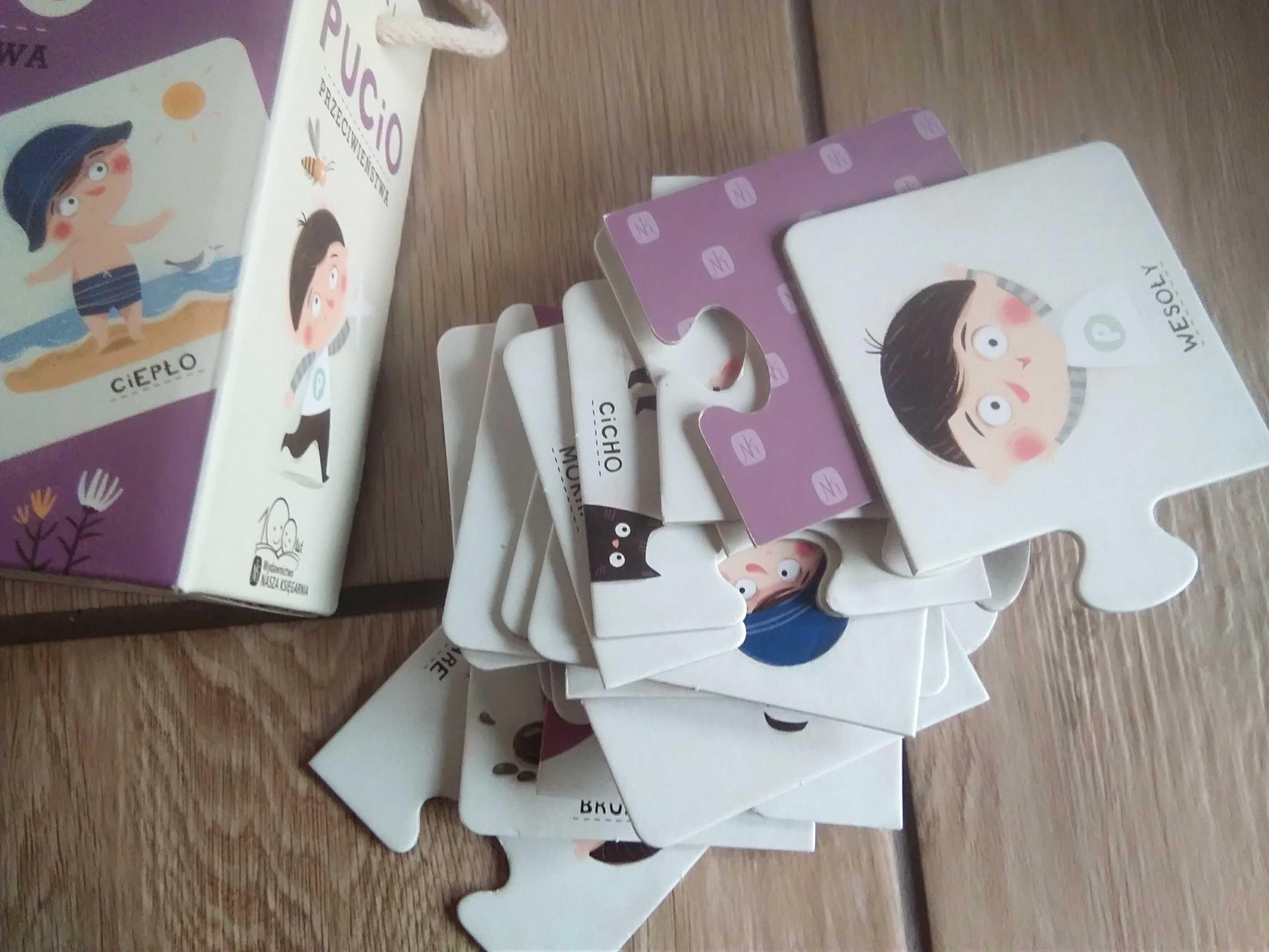 Autka, Pucio puzzle, książeczka dla chłopca, 1-2 lata