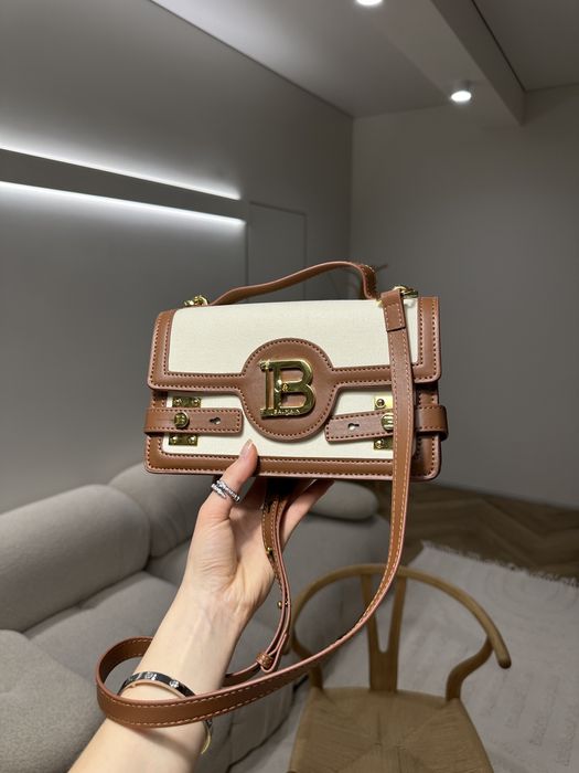Сумка Balmain B-Buzz 24 Cream/Brown