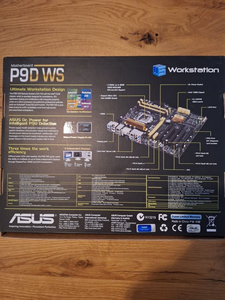 Płyta główna ASUS P9DWS - nowa