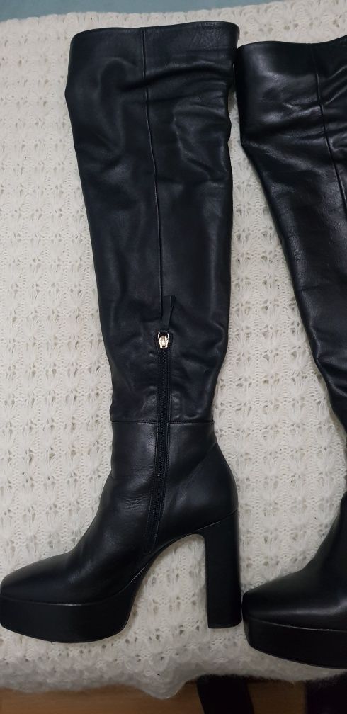 Botas em pele Zara 38