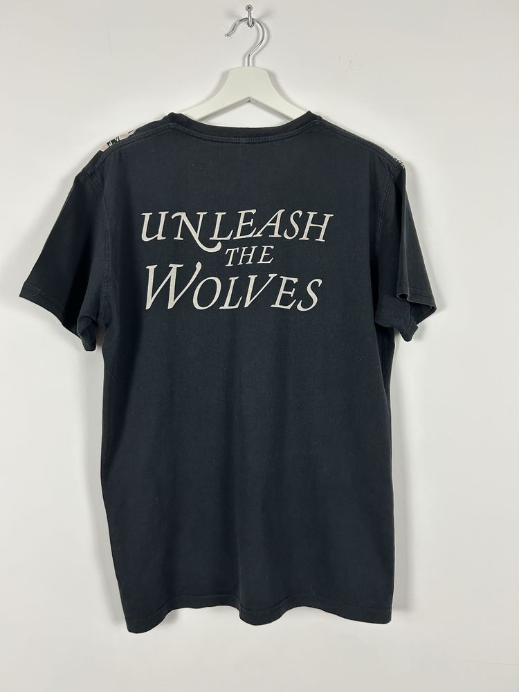 Koszulka Machine Head Unleash The Wolves TShirt L bawełna Vintage wilk