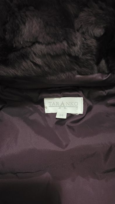 Płaszcz Taranko puchowy kolor śliwkowy