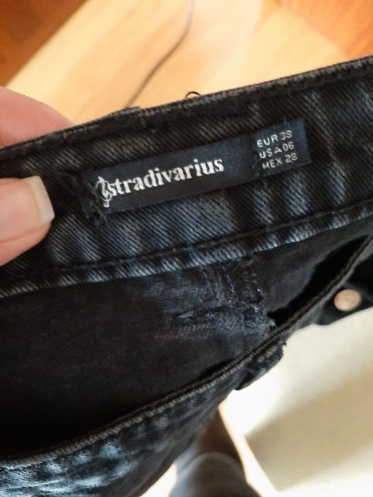 saia de ganga com botões stradivarius