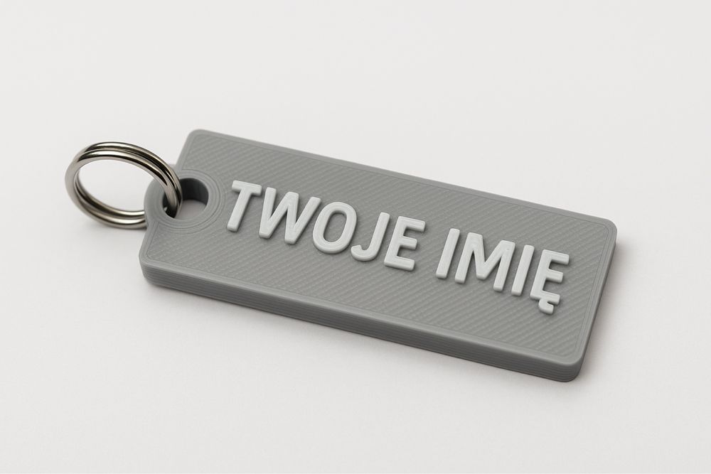 Personalizowany brelok z teoim imieniem