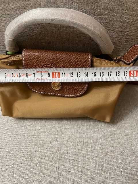 Mini mala Longchamp castanha