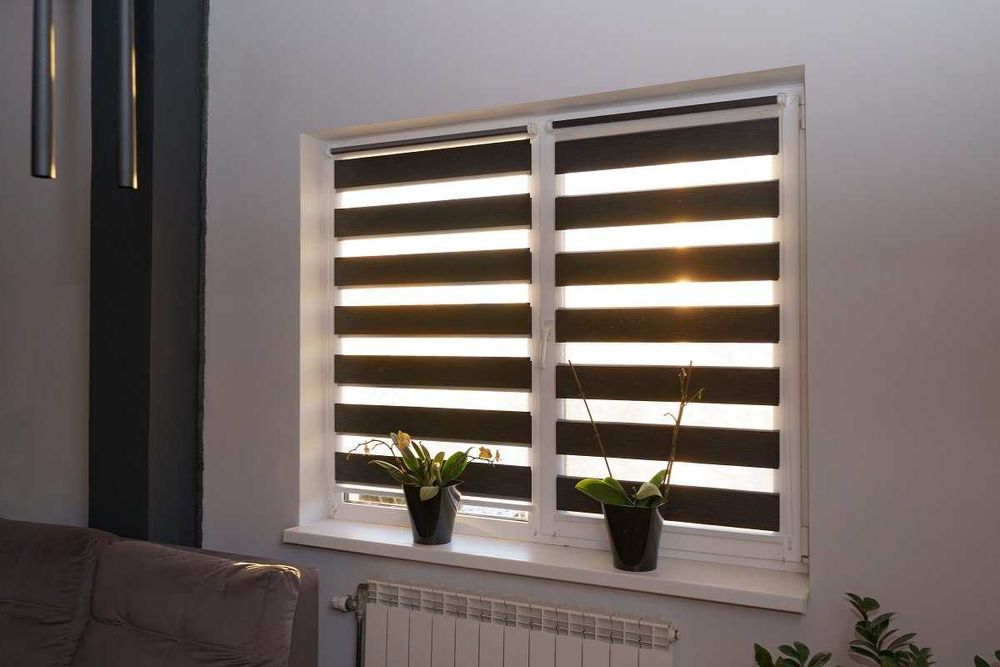 Рулонні ролети День-Ніч | Жалюзі під замір |