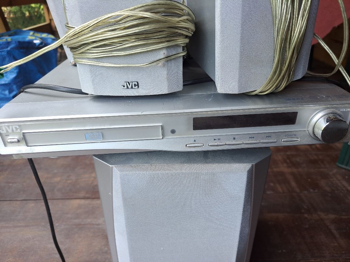 Zestaw  kina domowego jvc kolumny subufer dvd
