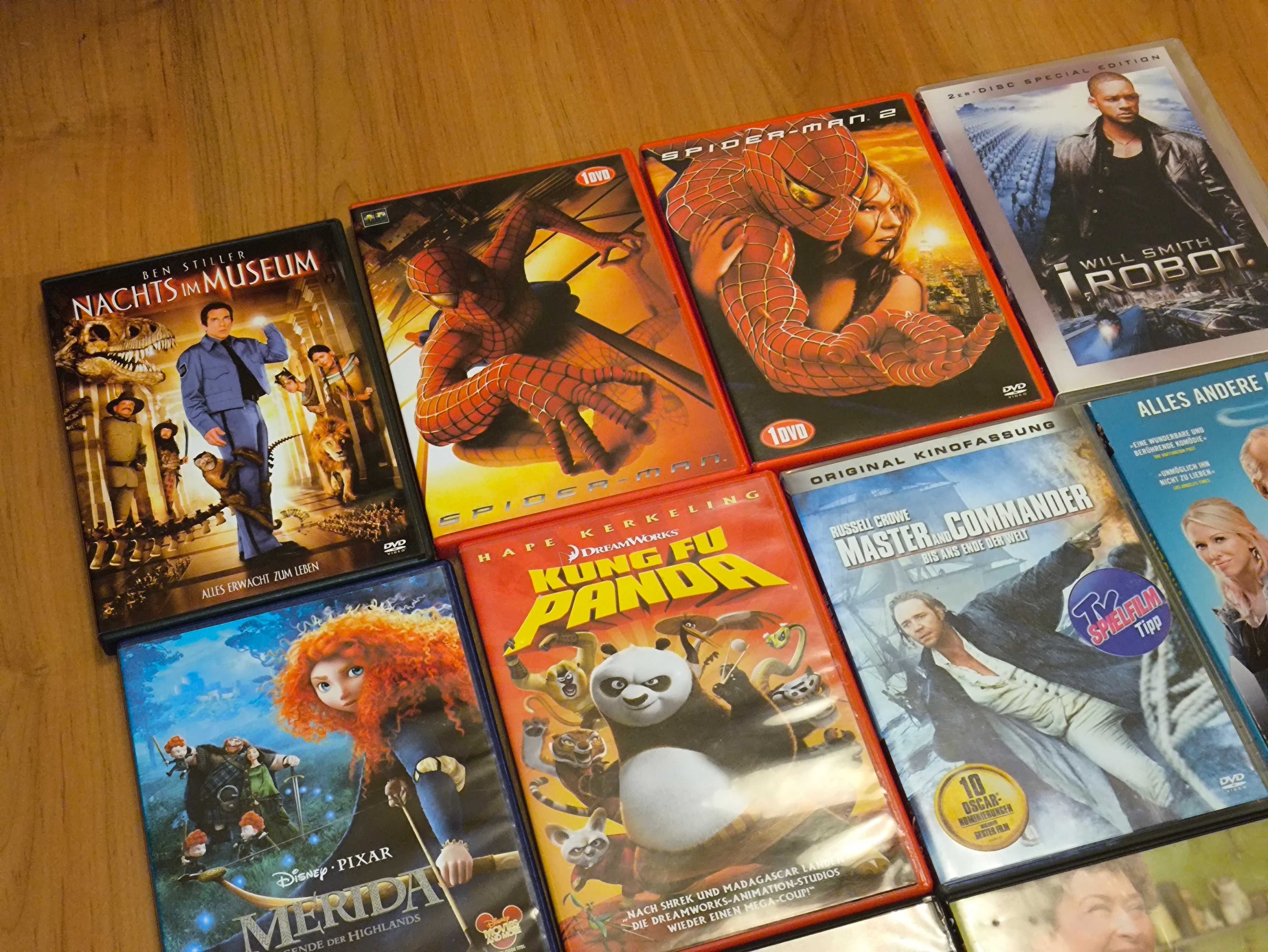 Zestaw 11 Filmów DVD – Animacje, Komedie, Sci-Fi! wydania niemieckie
