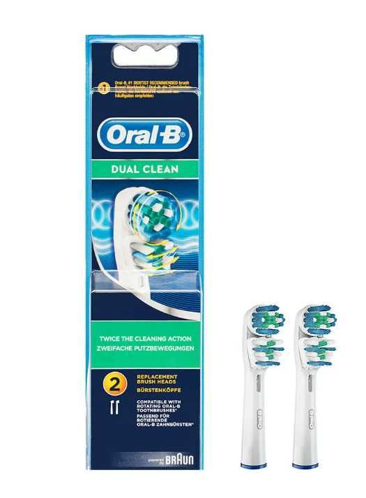 Końcówki  DO szczoteczki Oral-B 2szt DUAL-CLEAN Oryginalne