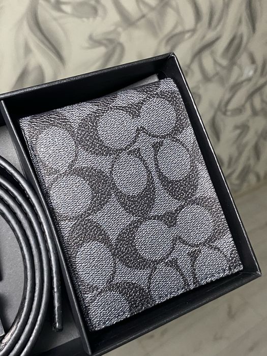 Комплект Coach [ Ремень + кошелёк]