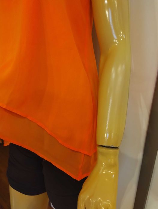 Bluzeczka mgiełka Bershka na ramiączkach S/M