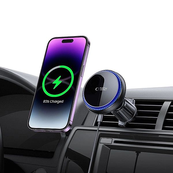 Uchwyt Tech-Protect MM15W-V4 samochodowy na telefon z ładowarką indukc