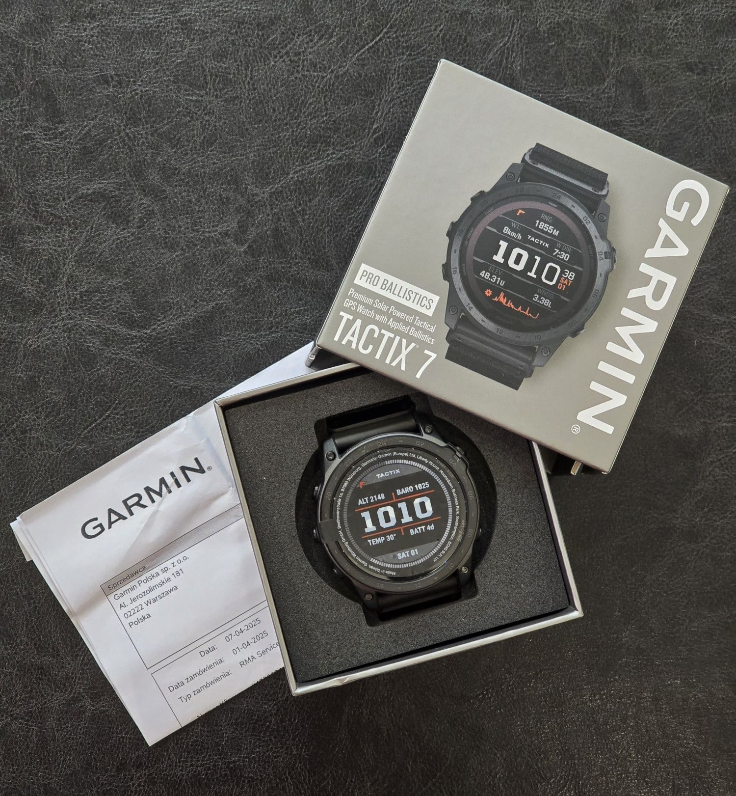 Garmin Tactix Ballistics 7 Solar DLC 51 MM 2 Lata Gwarancji