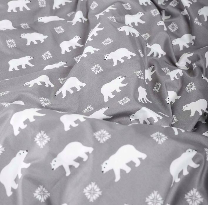 Pościel świąteczna zimowa w homla niedźwiedzie 160x200