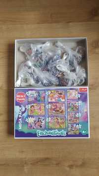 Puzzle 10w1 Trefl mega paka 4+ - Enchantimals.