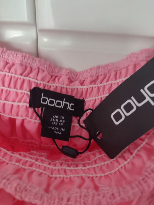 Nowa różowa elegancka sukienka rozmiar 46 Boohoo