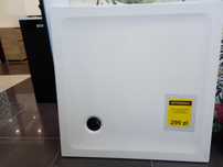 Brodzik Mild akrylowy kwadratowy biały 90x90