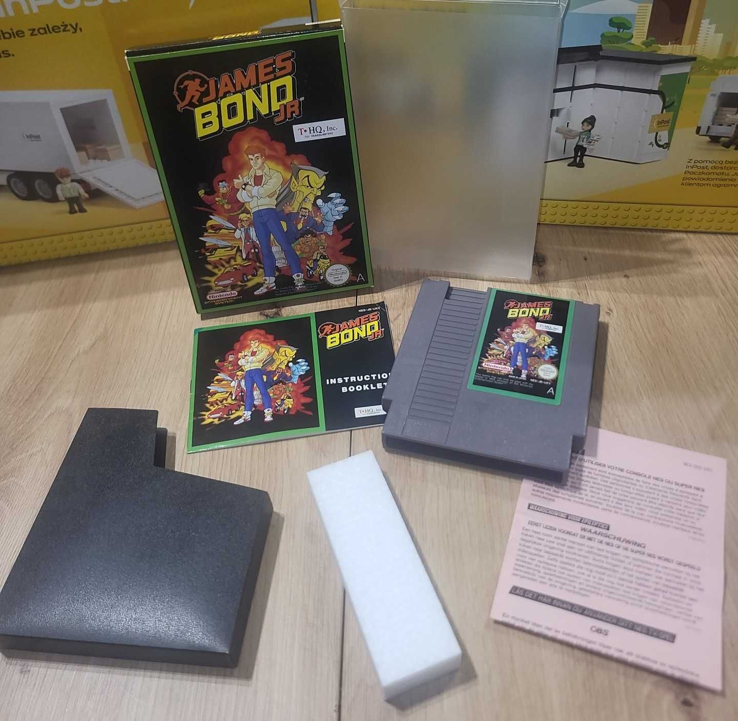 Gra James Bond JR - NINTENDO NES PAL A - BDB- stan Komplet +Protektor