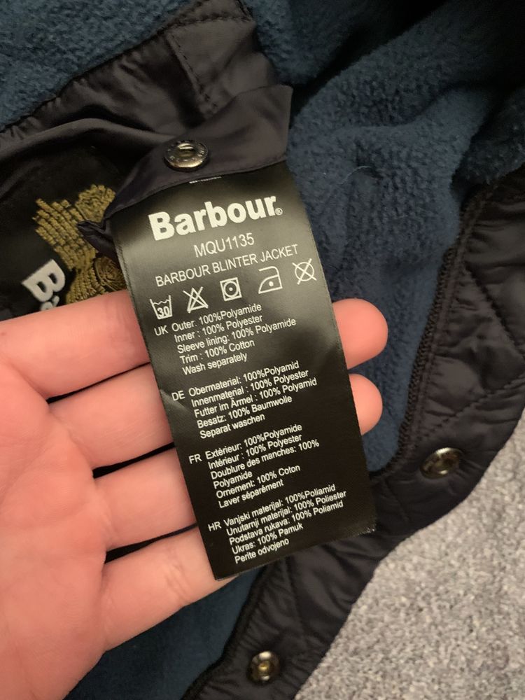 Barbour барбур стеганка стеганая куртка харик харингтон с воротником