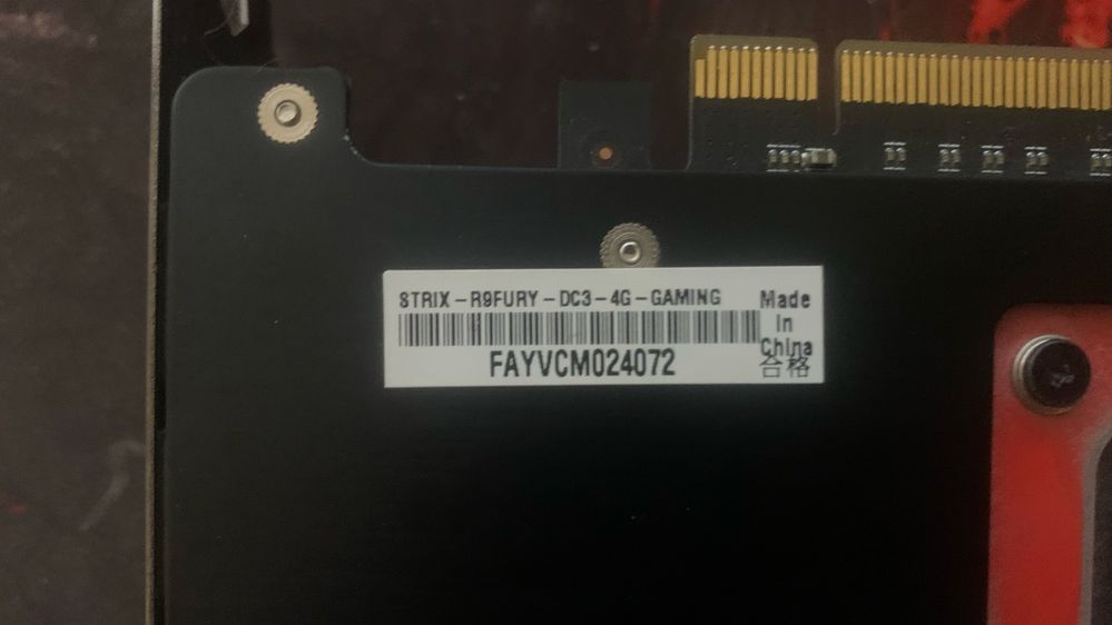 Asus Rog Strix R9 Fury 4Gb