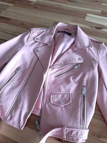 Casaco biker rosa da Zara