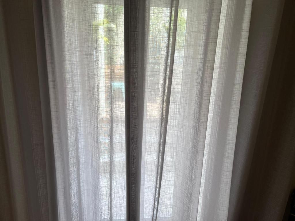 Cortinas linho cinza + varão