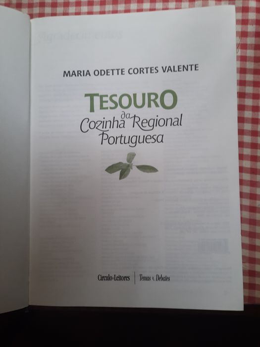 Tesouro da Cozinha Regional Portuguesa  Maria Odete Cortes Valente