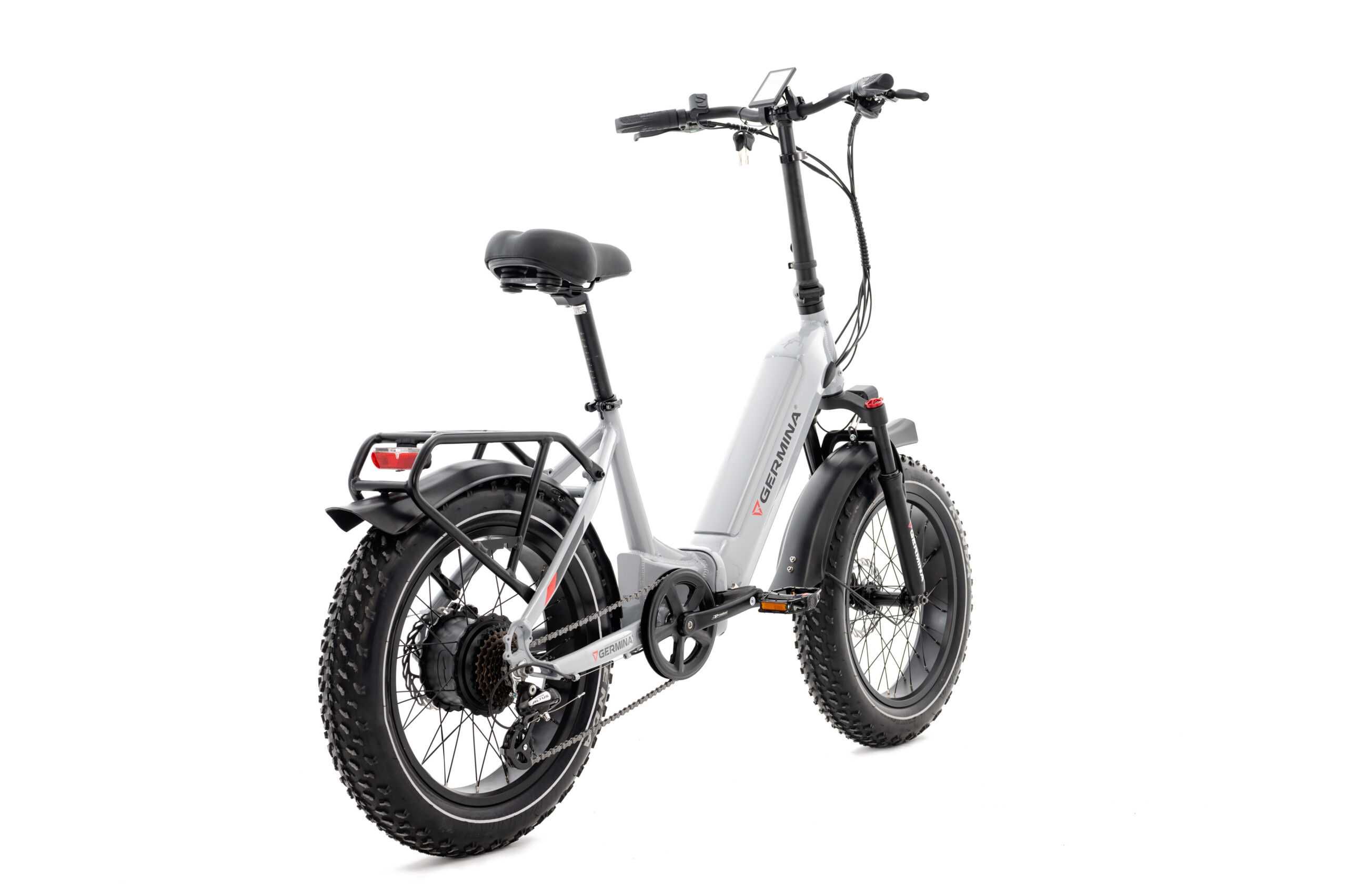 Rower elektryczny składak 20″ GERMINA fatbike SZEROKA OPONA