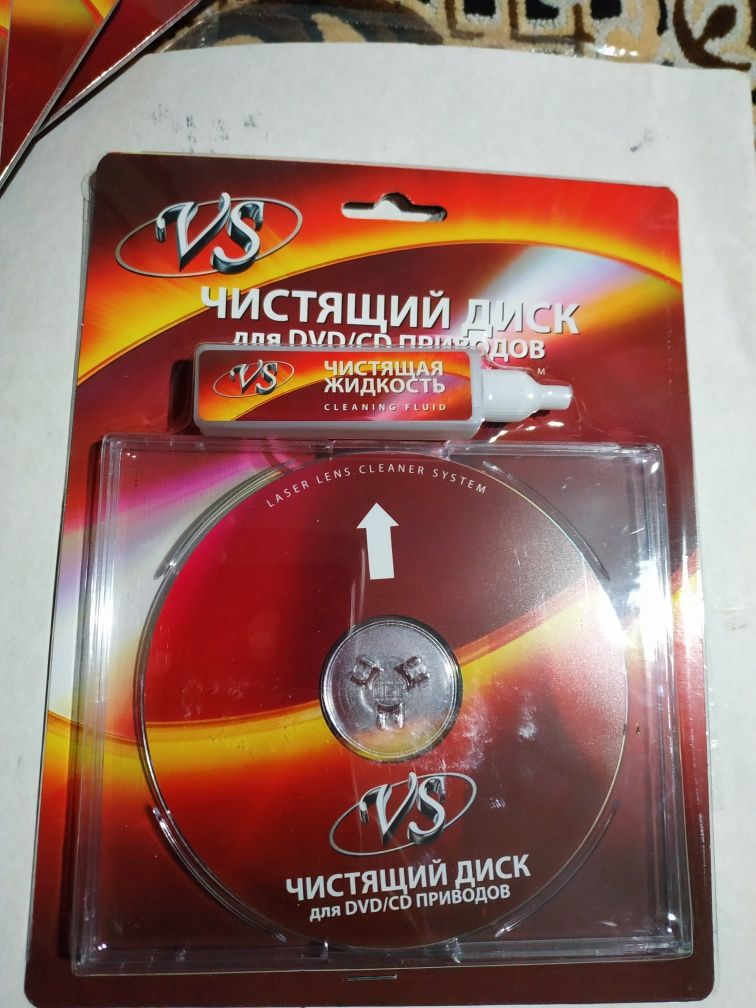 Чистящий диск VS для CD/DVD приводов.Новый.