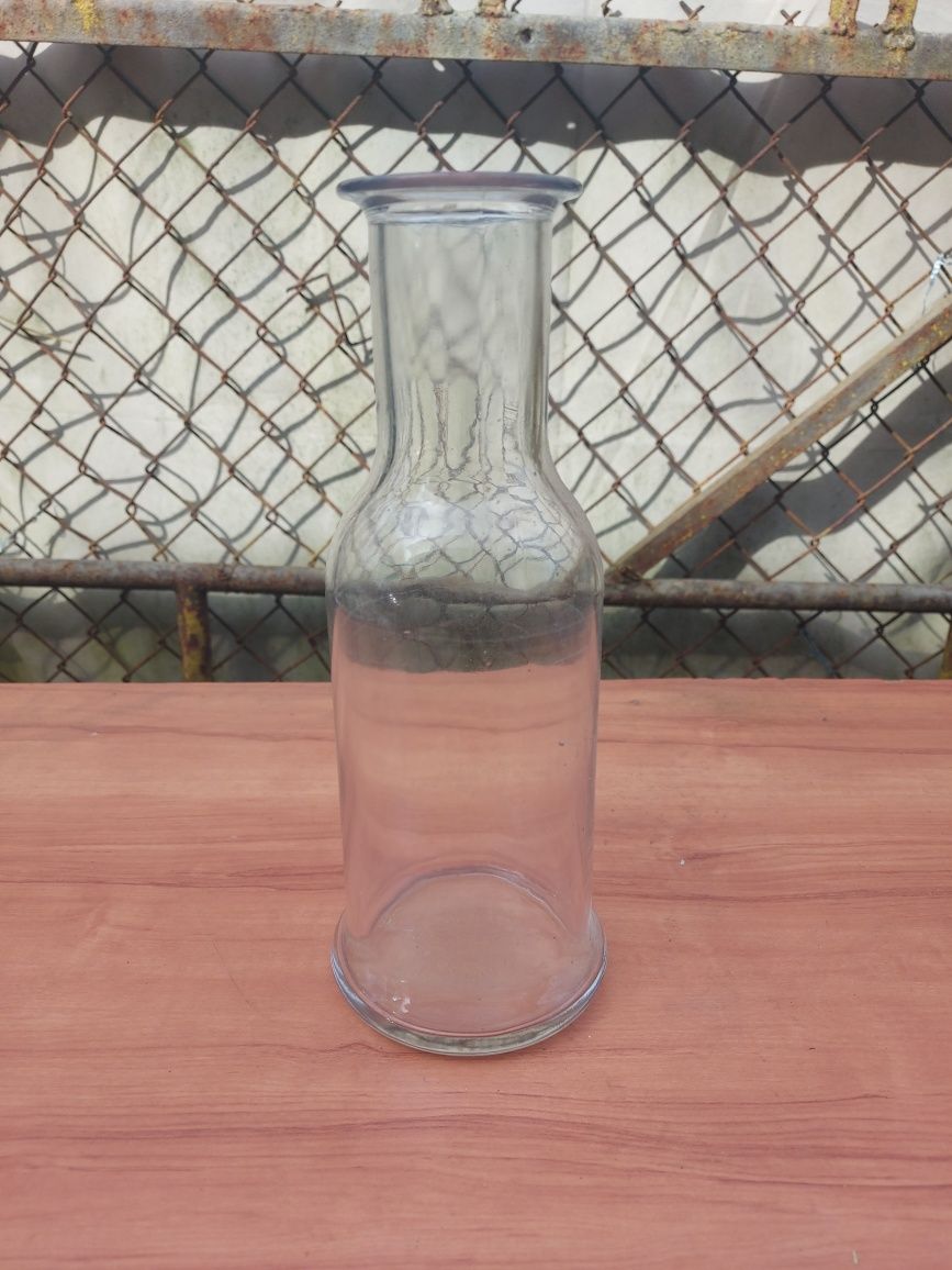 Stary wazon szklany grube szkło