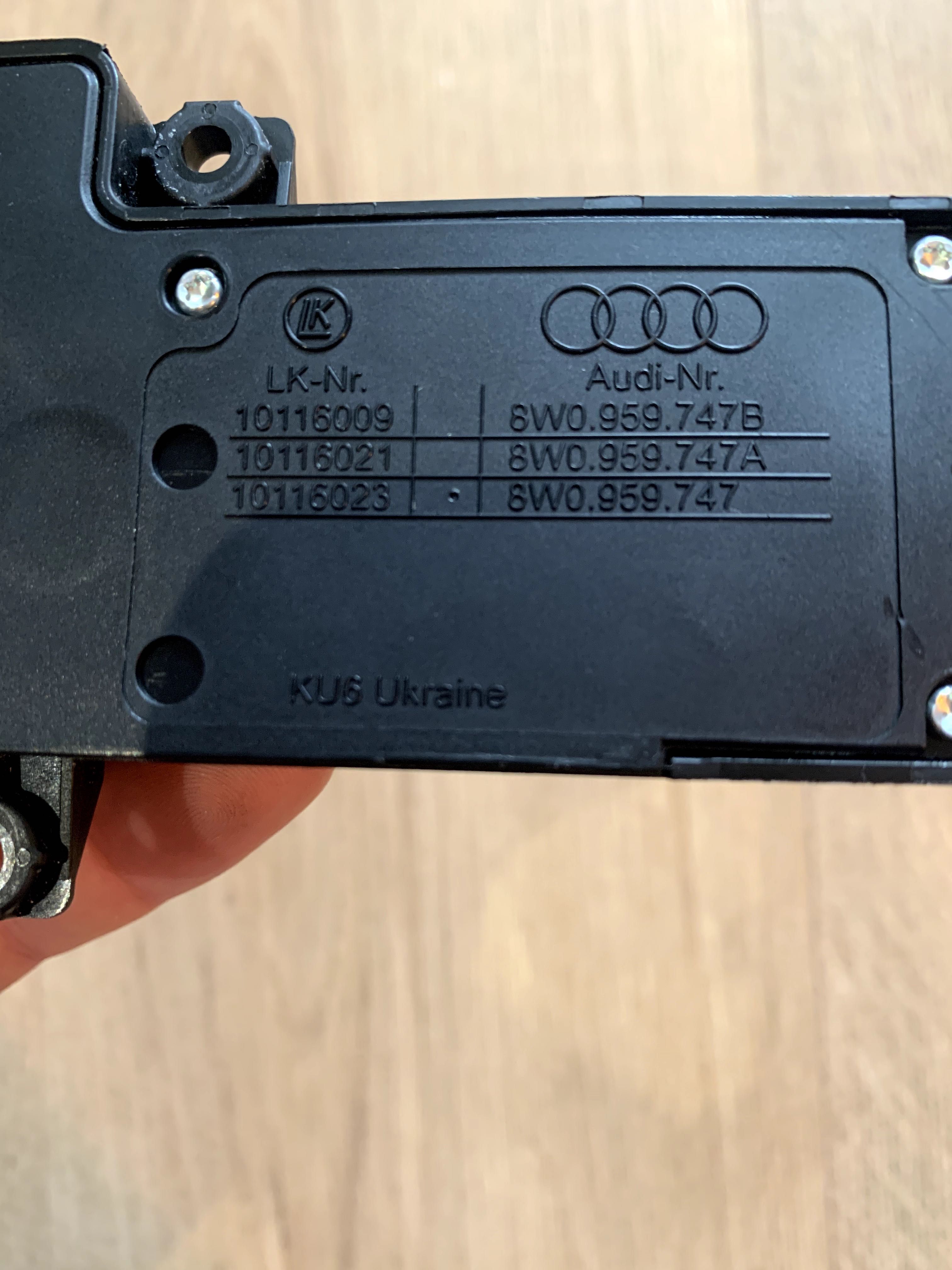 Audi A5 Sportback (2019г) кнопка