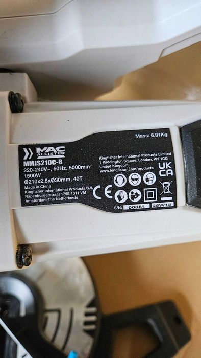 Ukośnica bez posuwu MacAllister 1400 W 210 mm