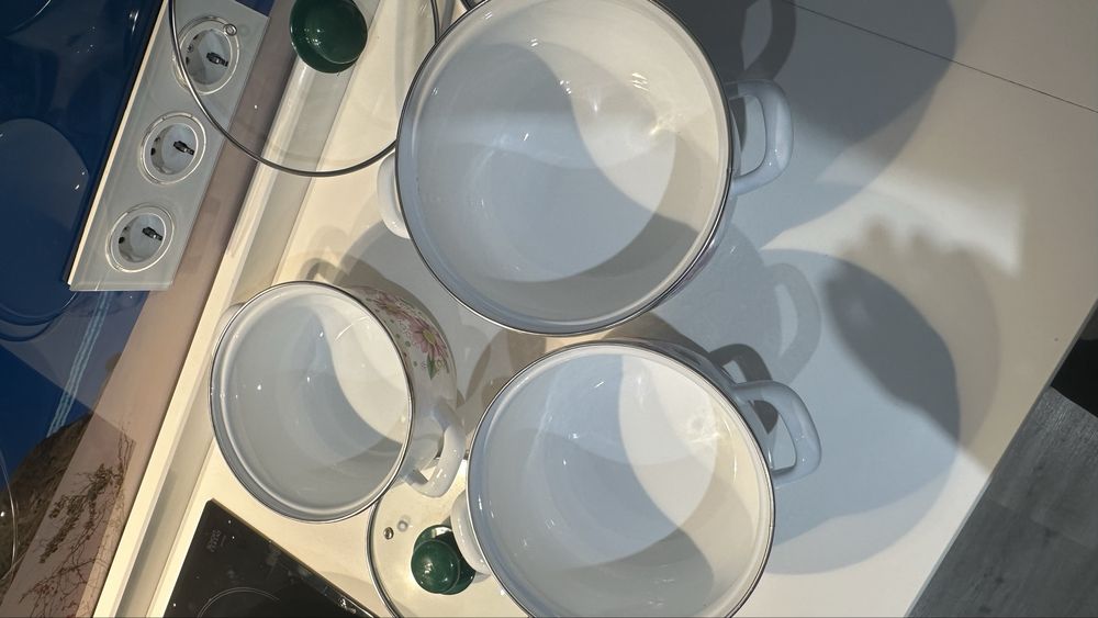 Набір емальованих каструль