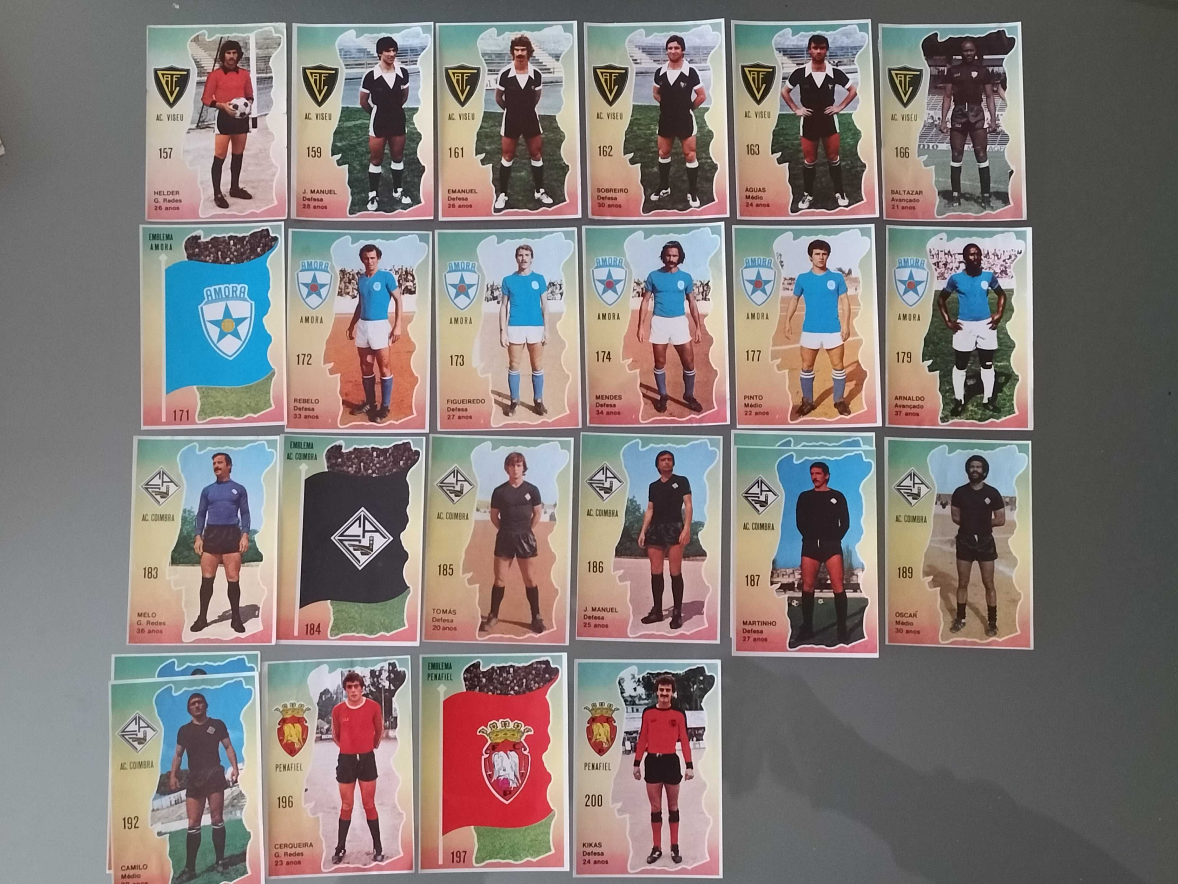 Lotes de Cromos "Idolos de Portugal 80-81"