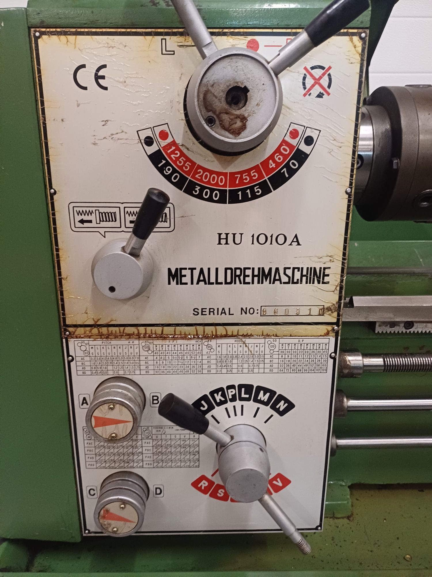 Tokarka do metalu huvema